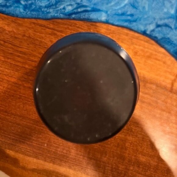 Yellow Cameo Glass Vase with Mountain Scene and Trees - Picture 9 of 9